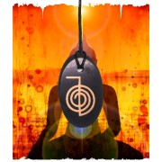 Colgante Shungit "Símbolo de Reiki: Choku Rei"