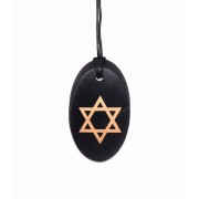 COLGANTE Y SHUNGITA ESTRELLA DAVID