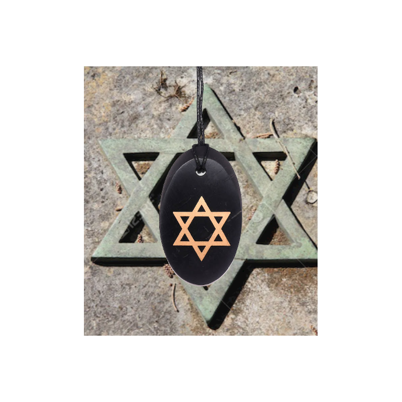 COLGANTE Y SHUNGITA ESTRELLA DAVID