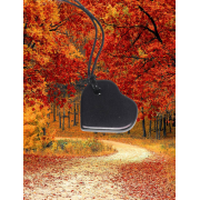 colgante corazón de shungita ó shungita ,rusia ,carelia