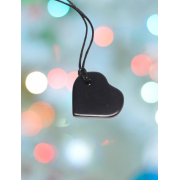 colgante corazón de shungita ó shungita ,rusia ,carelia