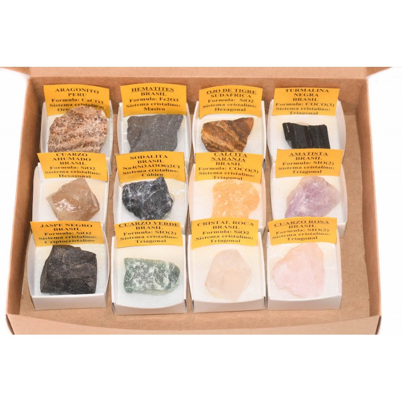 CAJA DE MINERALES COLECCIÓN NATURALES CAJA DE MINERALES COLECCIÓN NATURALES