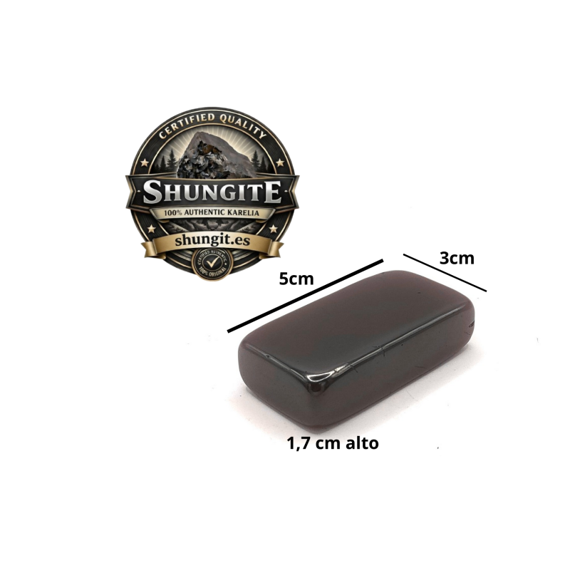 placa shungit ,la piedra inteligente ,Carelia ,100% shungita